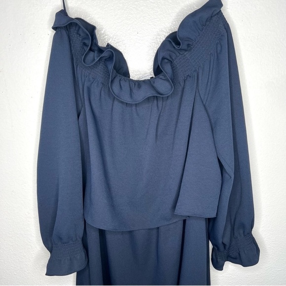 DIANE VON FURSTENBERG Georgie Mini Dress Off The Shoulder Shift Size Medium - Picture 5 of 12